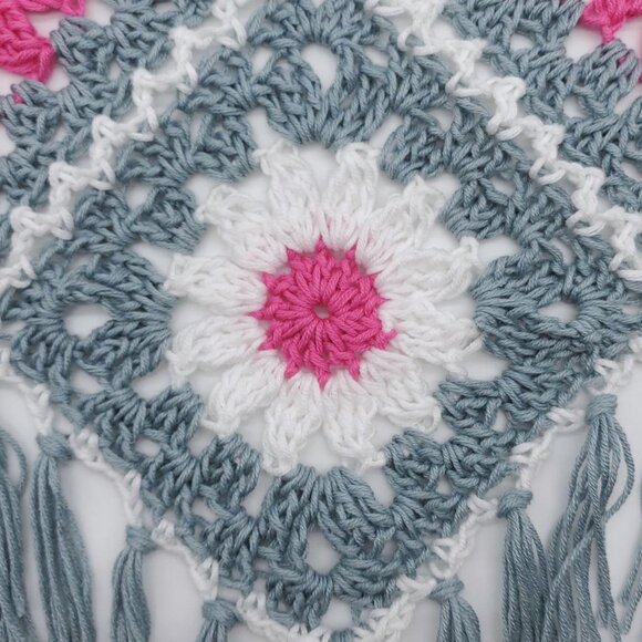 Handmade‎ crochet granny square boho top. - Picture 3 of 4